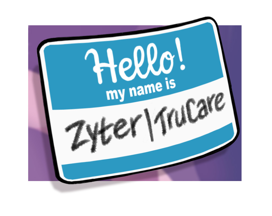 Image Hello My Name is ZyterTrucare Blue