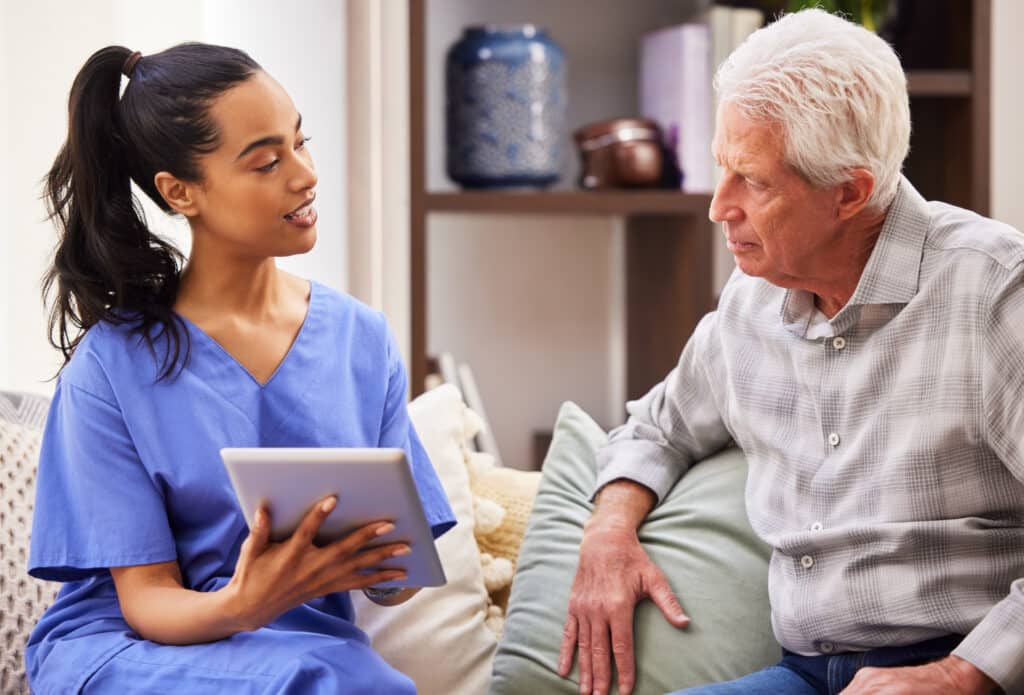 Nurse Addressing a patient